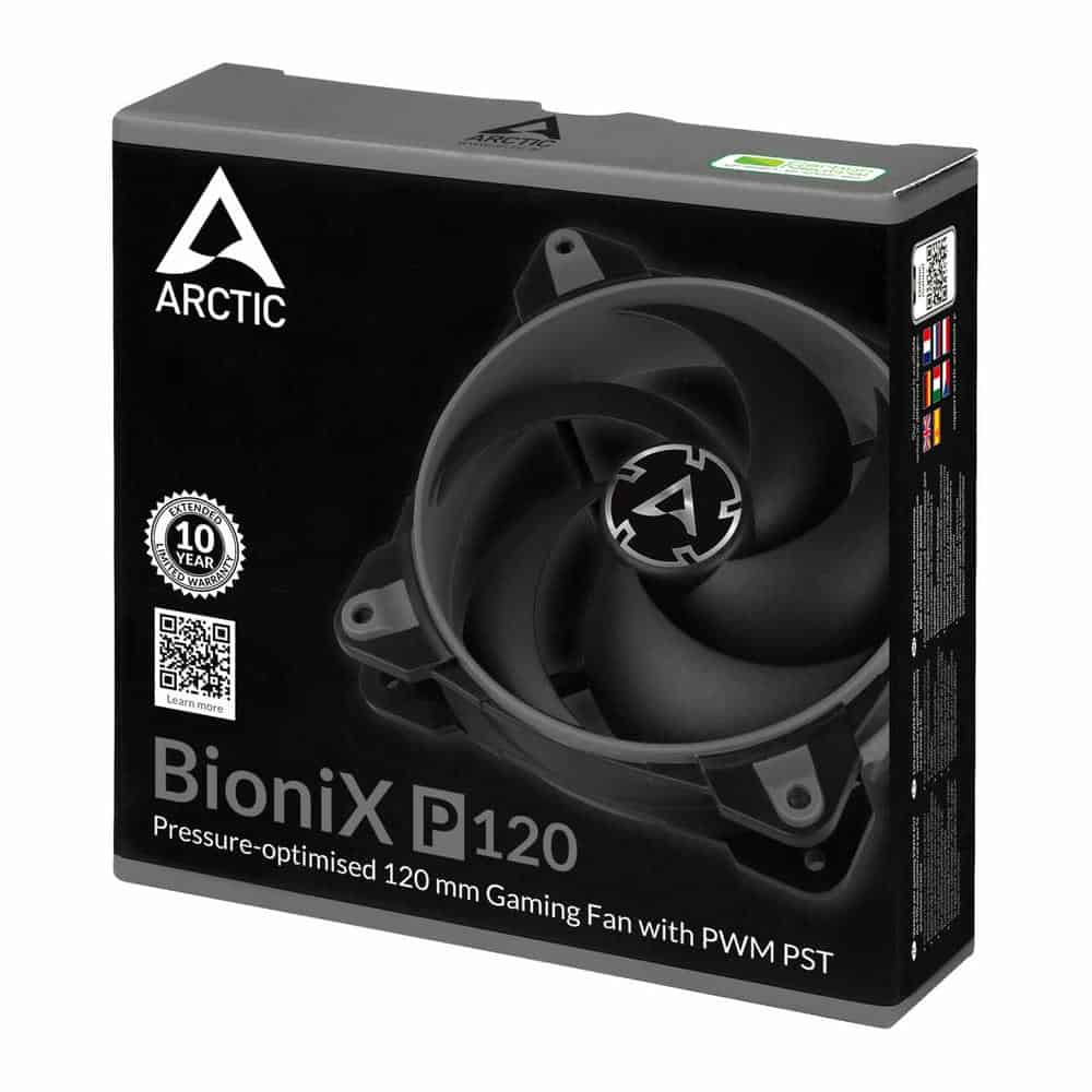 (image for) Arctic BioniX P120 PWM PST Case / CPU Fan Black/Grey